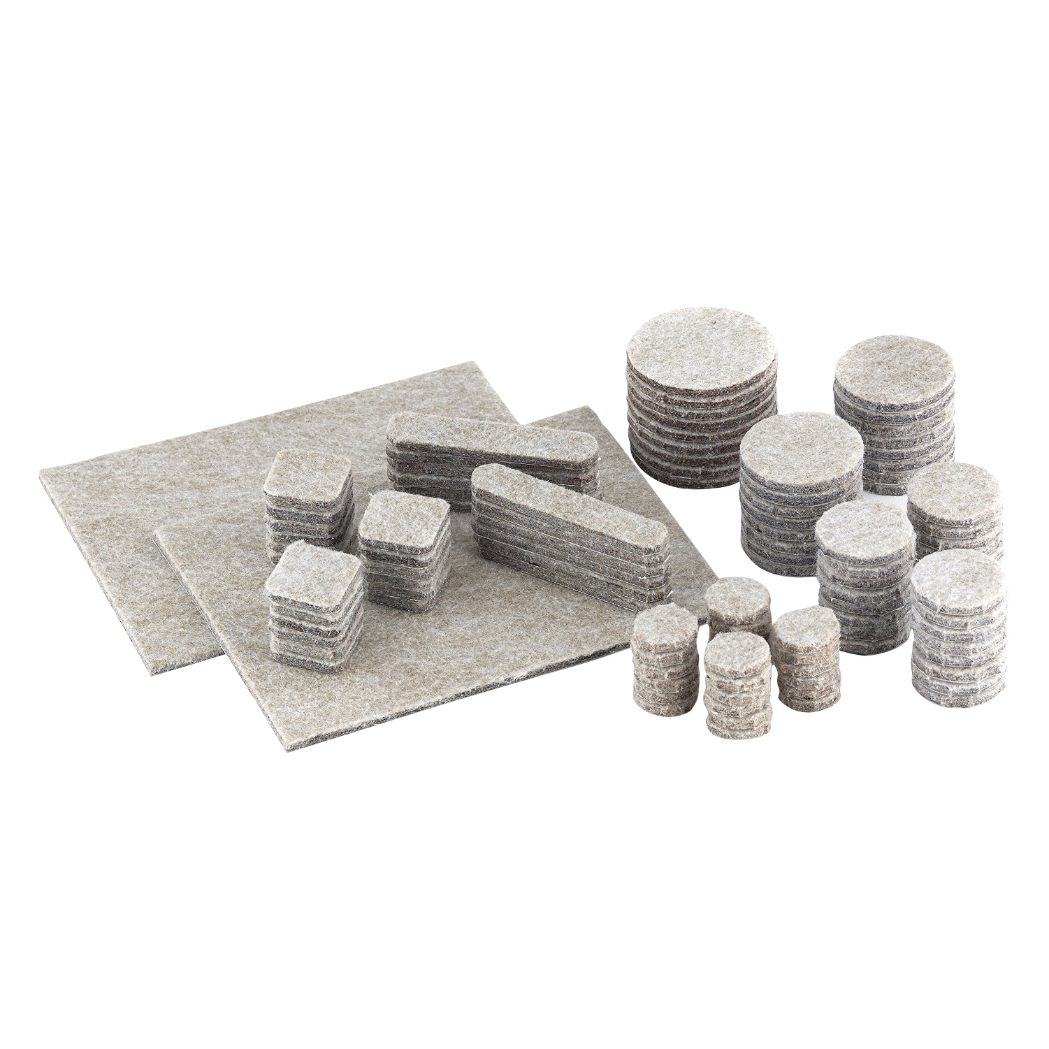 105 Pack Heavy Duty Multipack Felt Pads Sliders for Legs Chair Sofa